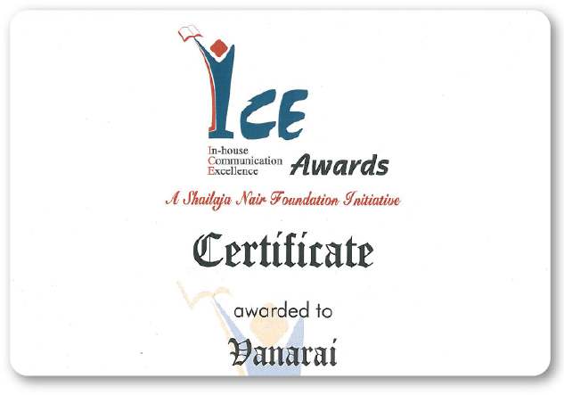 ICE Awards 2016 - Best
Magazine Among Regional 
Languages